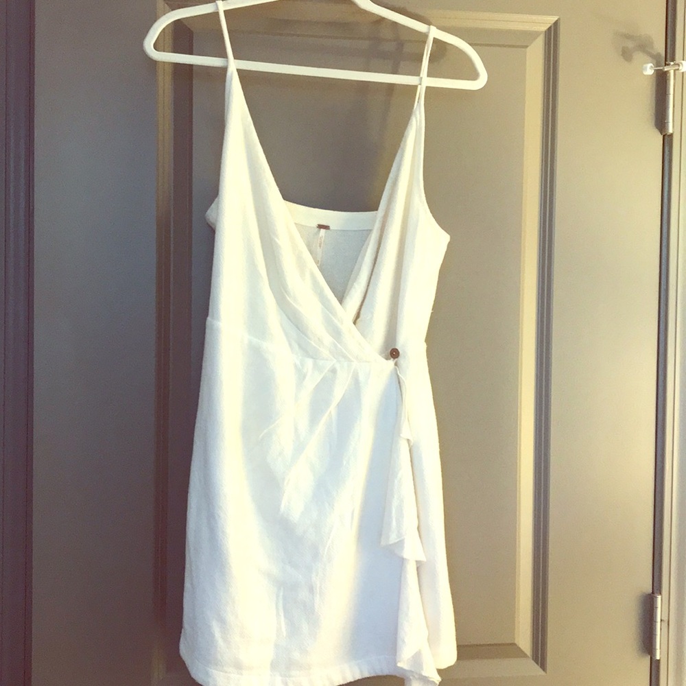 Free People White Wrap Dress
